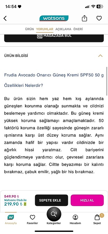 Diğer Güneş kremi