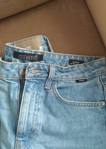 Mavi marka / açık mavi bol jean