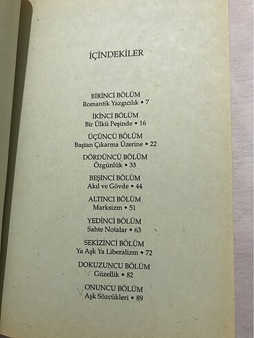  Beden Aşk Üzerine