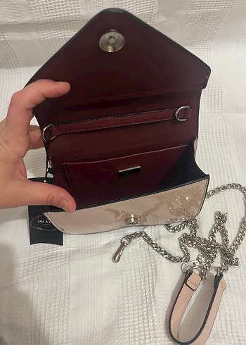 Bej Prada Deri Kadın Çanta - Görsel 2