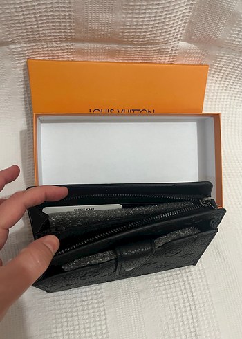 Louis Vuitton Siyah Deri erkek Cüzdan - Görsel 2
