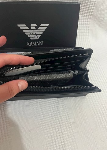 Armani Siyah Desenli Erkek Cüzdanı - Görsel 3