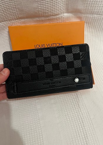 Erkek Siyah Deri Kareli Tokalı Cüzdan - Görsel 2