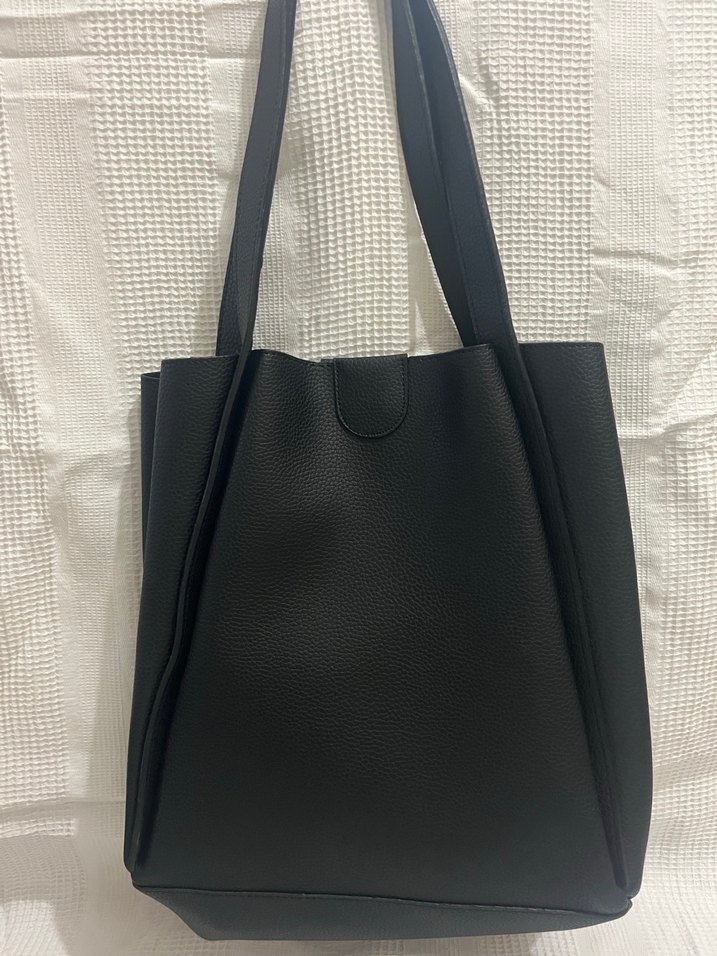 Siyah Deri GUESS Kadın Omuz Çantası - Görsel 4