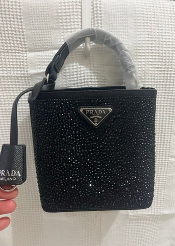 Prada Siyah Payetli Kadın Çanta - Görsel 2