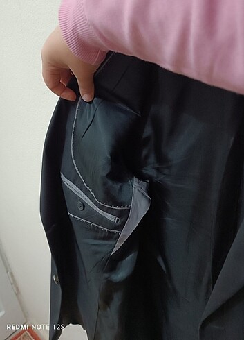52 Beden siyah Renk Blazer tek ceket