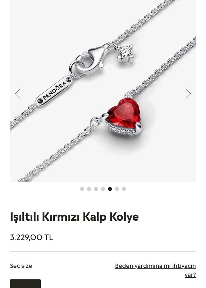 Pandora kalp kolye - Görsel 3