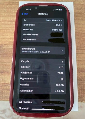 iPhone 16e 128 gb - Görsel 5