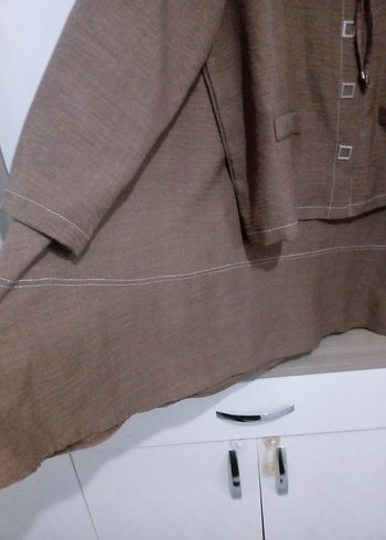 Elele markasına ait harika çıtçıtlı  Kahverengi  etekli Takım - Görsel 4