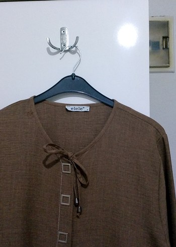 Elele markasına ait harika çıtçıtlı  Kahverengi  etekli Takım - Görsel 7