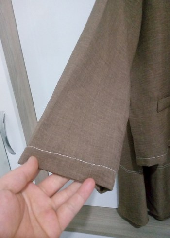 Elele markasına ait harika çıtçıtlı  Kahverengi  etekli Takım - Görsel 5