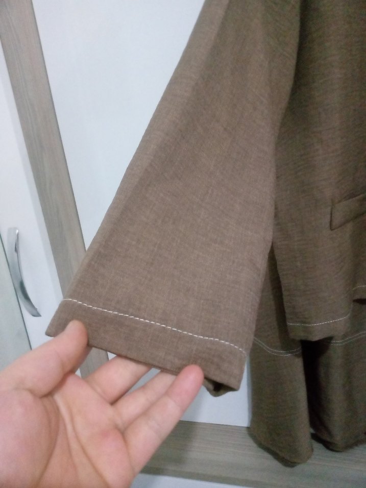 Elele markasına ait harika çıtçıtlı  Kahverengi  etekli Takım - Görsel 5