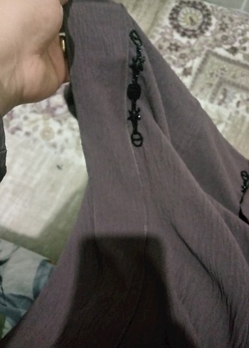 abaya ferace  ithal ayrobin kumaş - Görsel 2