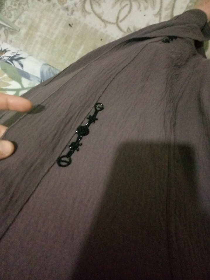 abaya ferace  ithal ayrobin kumaş - Görsel 3