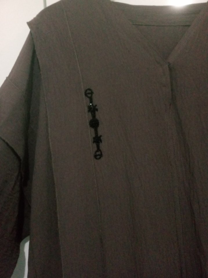 abaya ferace  ithal ayrobin kumaş - Görsel 4