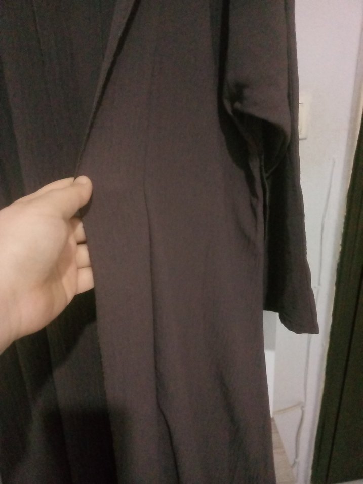 abaya ferace  ithal ayrobin kumaş - Görsel 5