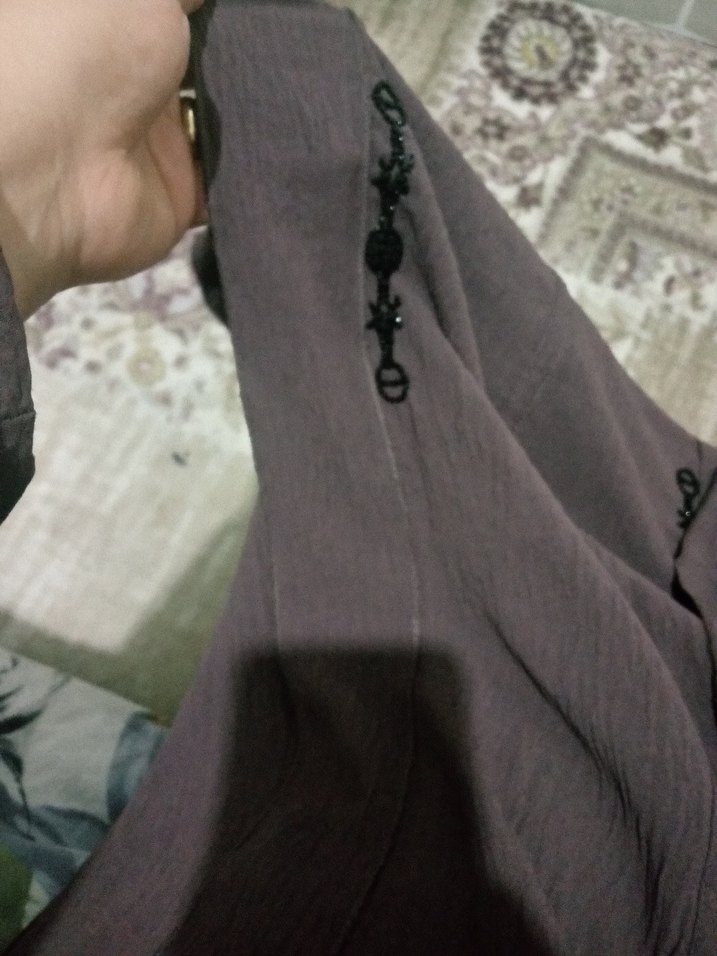 abaya ferace  ithal ayrobin kumaş - Görsel 2