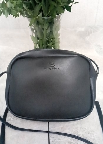 Siyah Minimalist Deri Kadın Çanta - Görsel 2