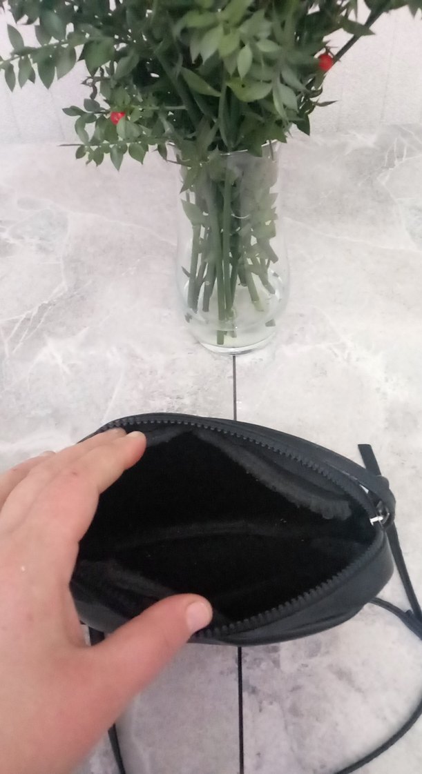 Siyah Minimalist Deri Kadın Çanta - Görsel 3