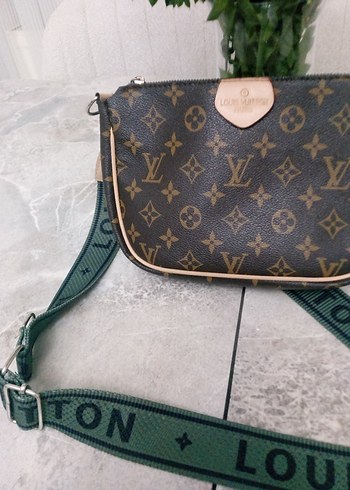 Kahverengi Deri Desenli Kadın Bel Çantası - Görsel 2