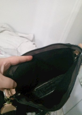 Kahverengi Deri Desenli Kadın Bel Çantası - Görsel 3