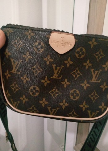 Kahverengi Deri Desenli Kadın Bel Çantası - Görsel 4