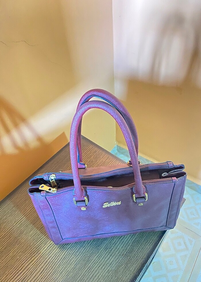 Bordo kol çanta - Görsel 2