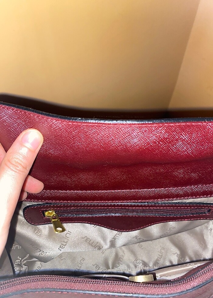 Bordo kol çanta - Görsel 4