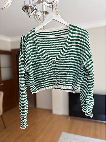 Crop hırka