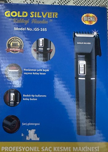 Gold Silver GS-165 Profesyonel Saç sakal Kesme Makinesi