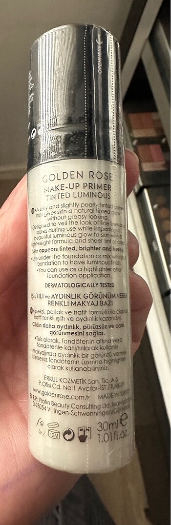 Golden Rose GOLDEN ROSE MAKE-UP PRIMER TINTED LUMINOUS