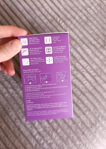 MOCHi Göğüs Pedi Beyaz 40'lı - Görsel 4