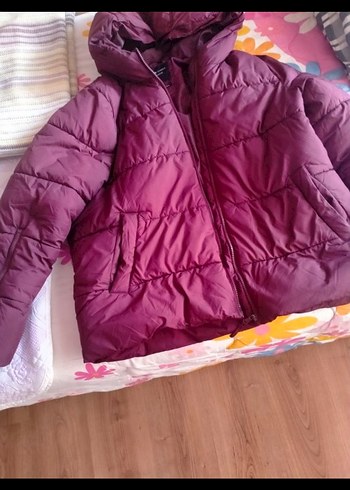 Bordo Kadın Kışlık Mont - Görsel 2