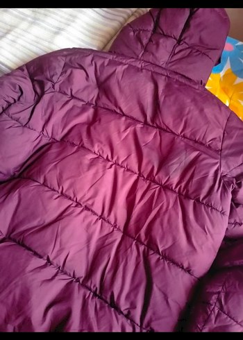 Bordo Kadın Kışlık Mont - Görsel 4