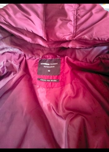 Bordo Kadın Kışlık Mont - Görsel 8