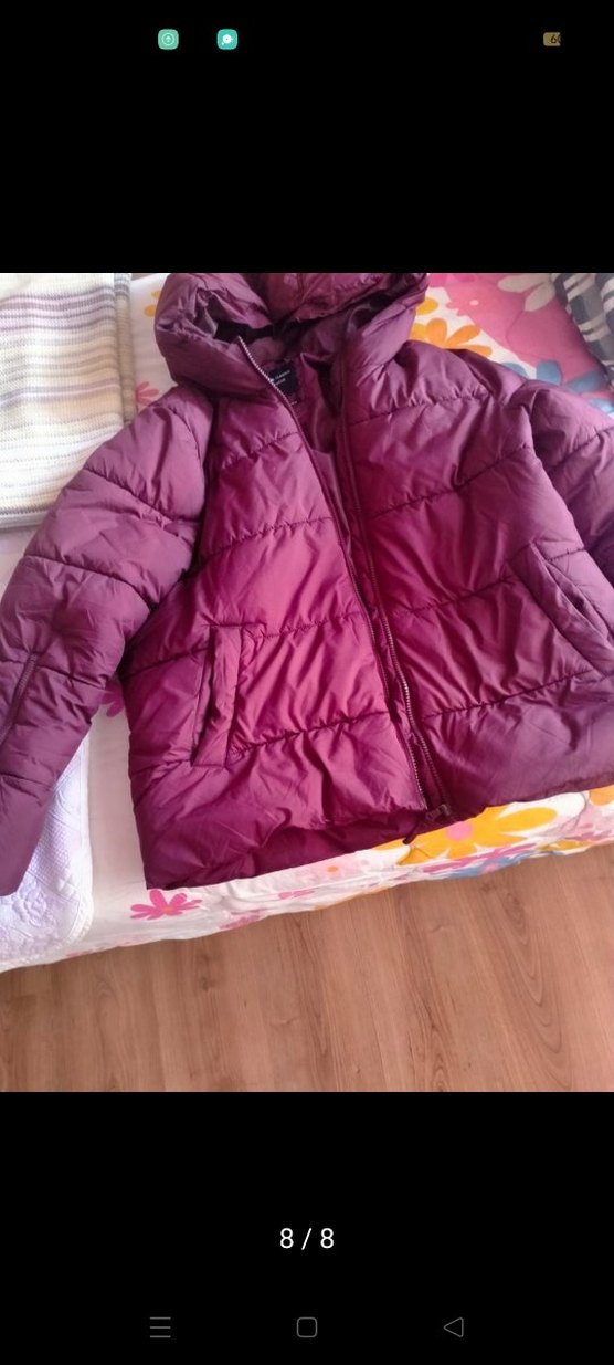 Bordo Kadın Kışlık Mont - Görsel 2