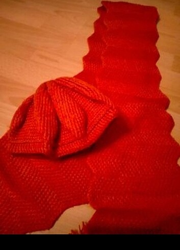 El emeği göz nuru atkı bere seti  - Görsel 2