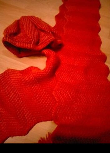 El emeği göz nuru atkı bere seti  - Görsel 3