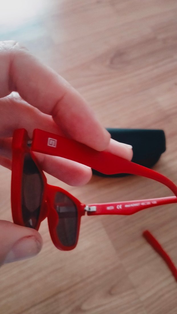 Kırmızı çocuk Güneş Gözlüğü unisex - Görsel 3