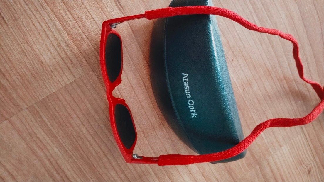 Kırmızı çocuk Güneş Gözlüğü unisex - Görsel 4