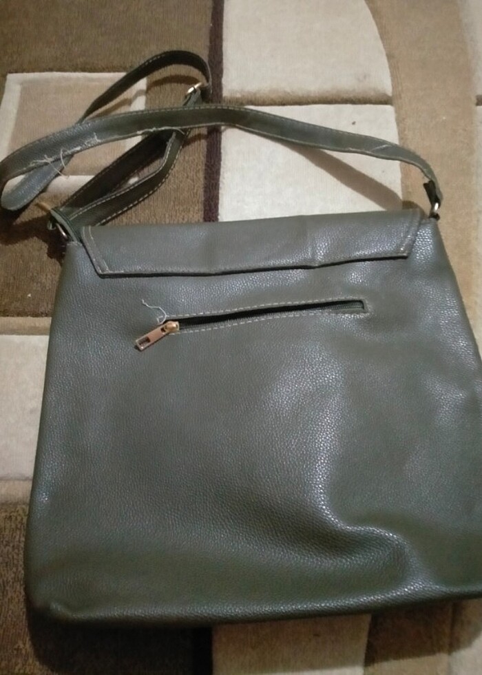 Asker yeşili gayet temiz çanta - Görsel 3