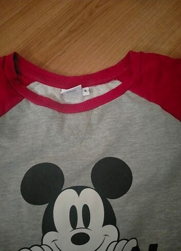 l Beden gri Renk Mickey modelli kadın swaet