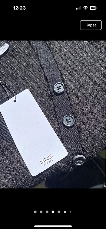 Mango kısa kol triko elbise - Görsel 7