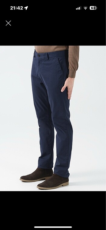 Fabrika erkek regular fit chino pantolon - Görsel 4