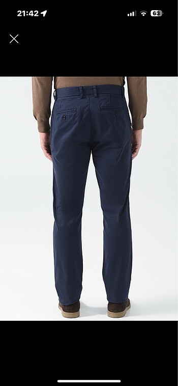 Fabrika erkek regular fit chino pantolon - Görsel 5