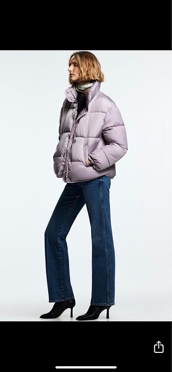Zara lila renk mont