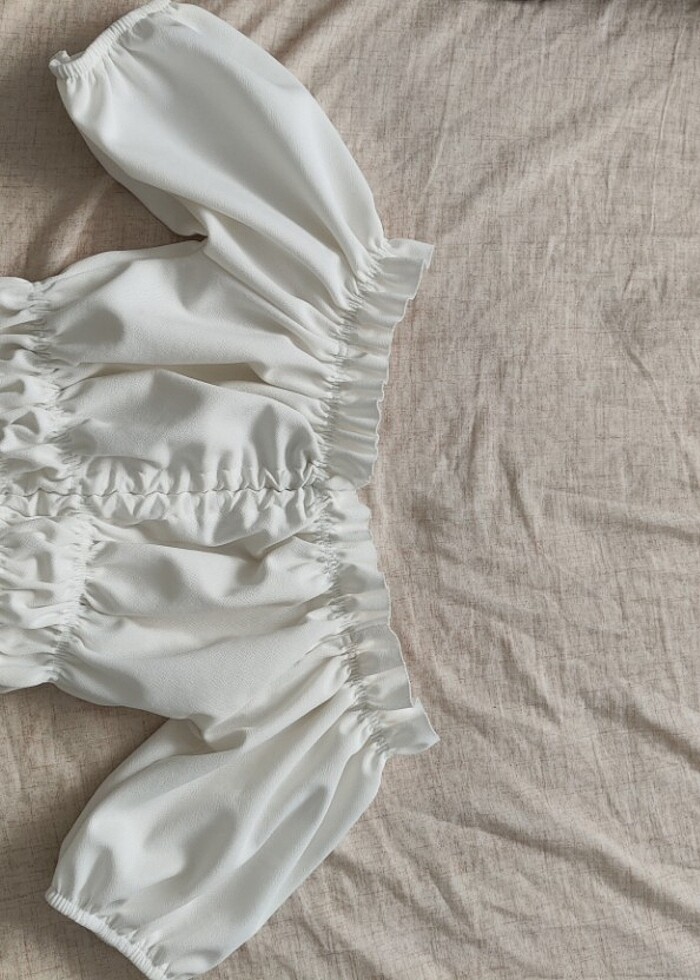 Balon kollu büstiyer  - Görsel 3