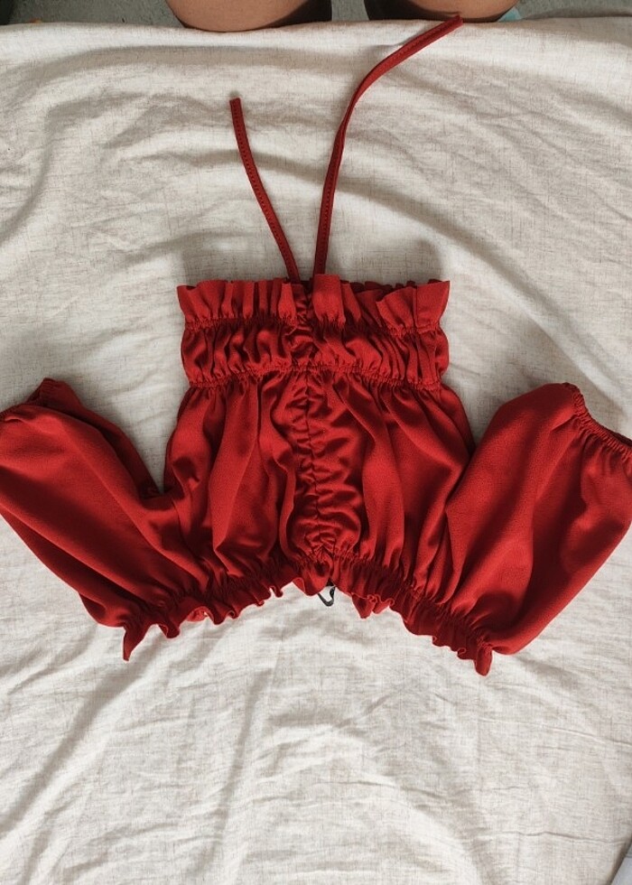 Balon kollu büstiyer  - Görsel 2