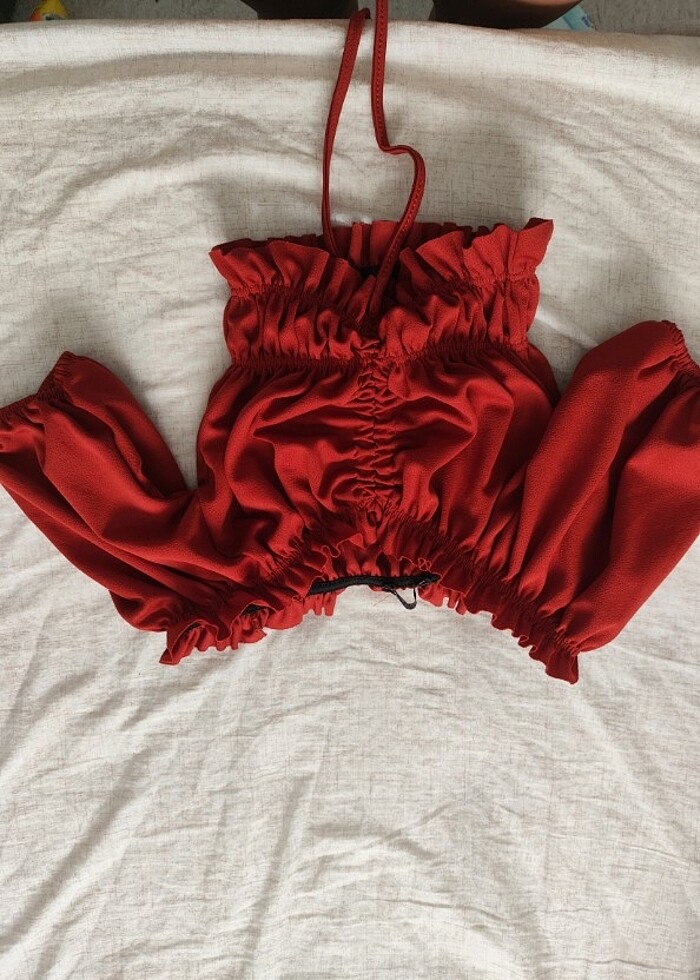 Balon kollu büstiyer  - Görsel 4