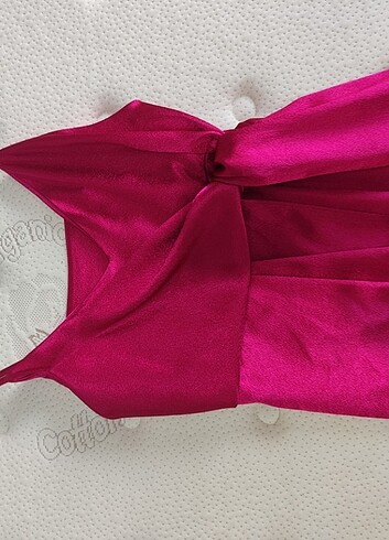 Çapraz detaylı abiye elbise  - Görsel 8